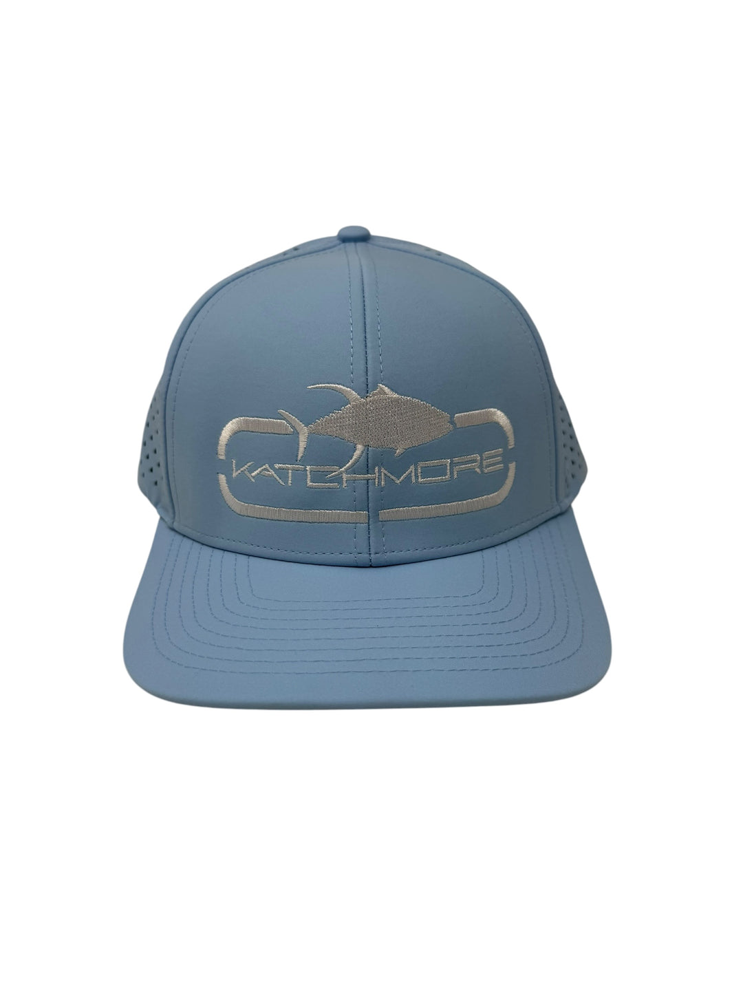 KatchMore - 6 Panel Waterproof Snapback Hat - Sky Blue