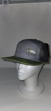 Tuna - P787 5 Panel Heather Grey-Loden for Outrigger's